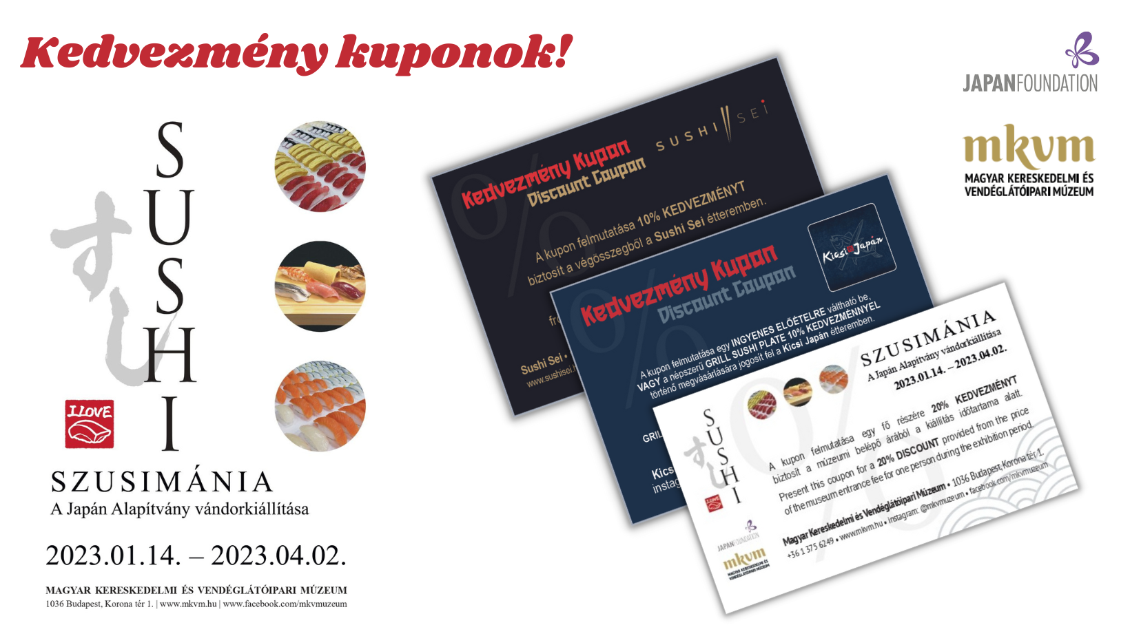 Kedvezmény kuponok!